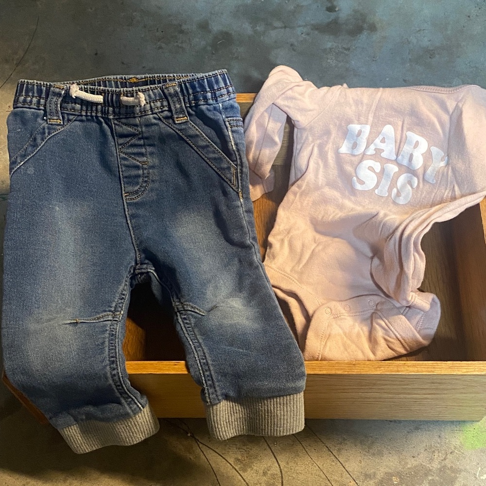 Old Navy Blue Denim-Style Jogger Jeans